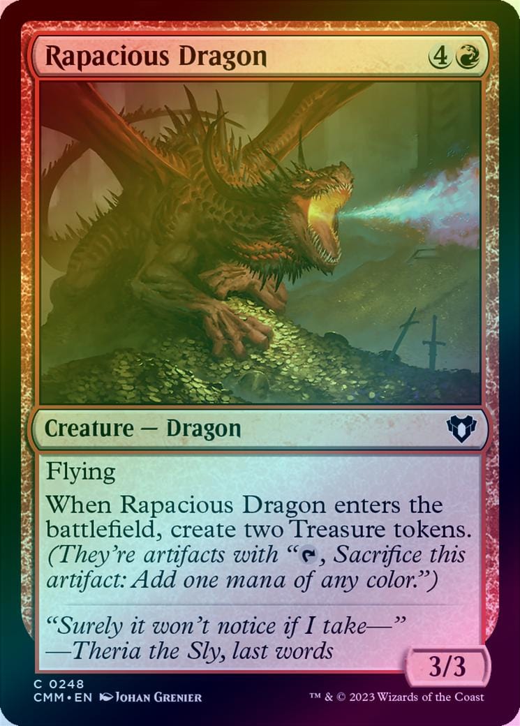 Rapacious Dragon (Foil) (CMM)