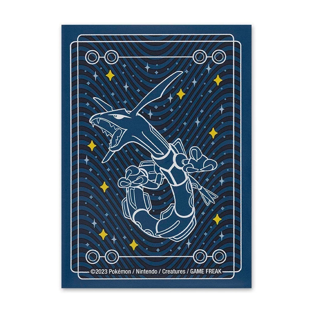 Pokémon Center sleeves Rayquaza Among the Stars - het sleeve-ontwerp van dichtbij: Rayquaza tussen de sterren