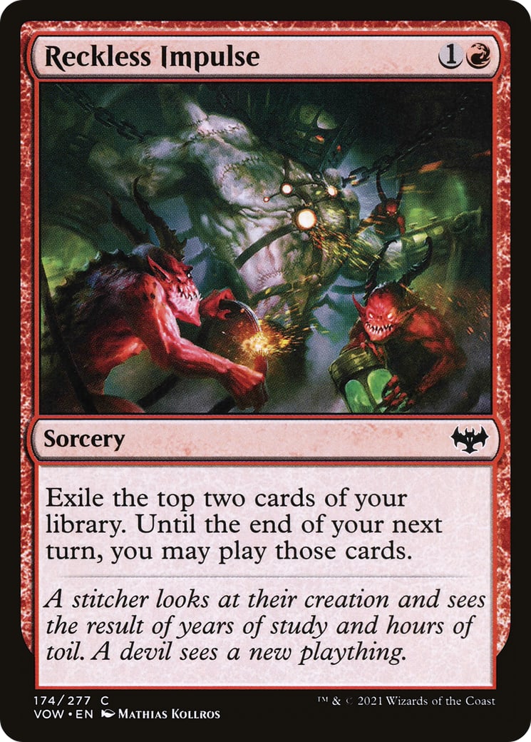 Reckless Impulse – Innistrad: Crimson Vow 174 – Magic: The Gathering single card | Lichcards Hauptbild