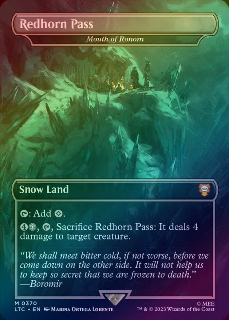 Redhorn Pass // Mouth of Ronom (Foil) (LTC)