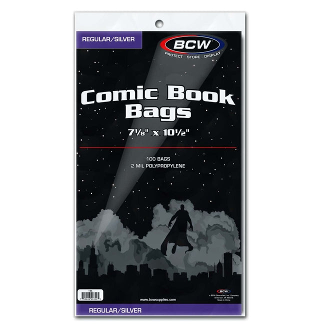 Regular/Silver Comic Book Bags 100 stuks 722626903205 Hover Image