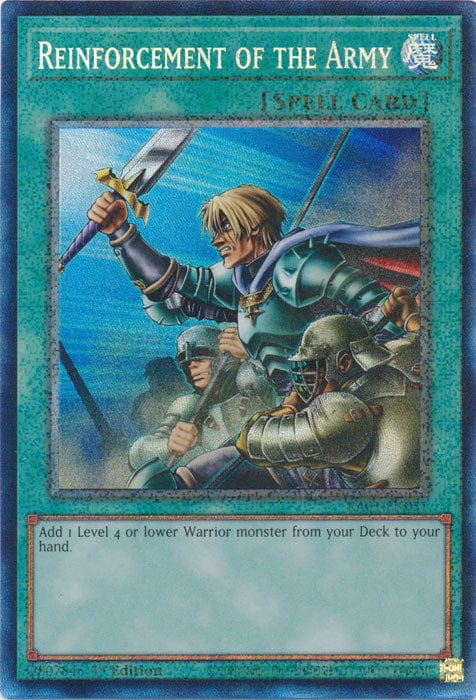 Reinforcement of the Army (PCR) - RA01-EN051 - Prismatic Collector's Rare - 1st Edition