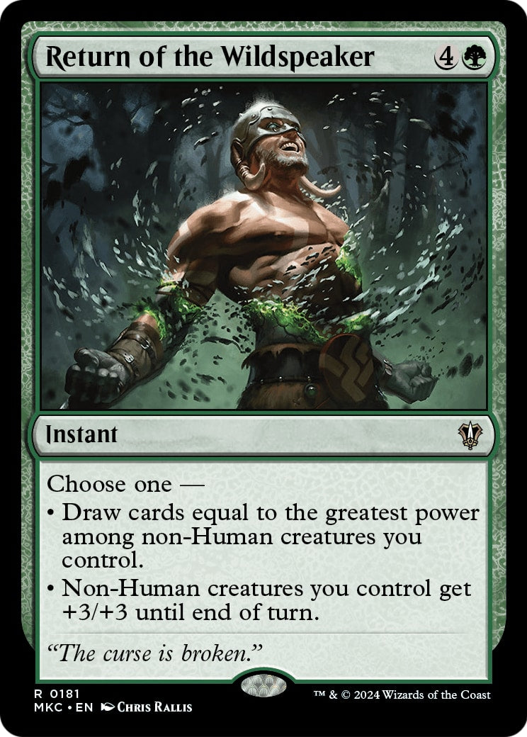 Return of the Wildspeaker – Commander: Murders at Karlov Manor 181 – Magic: The Gathering single card | Lichcards