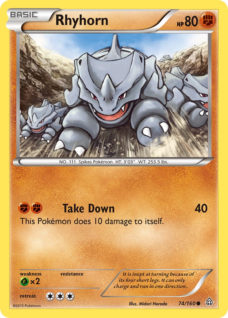 Rhyhorn – Primal Clash 74 – Pokémon TCG single card | Lichcards Hauptbild