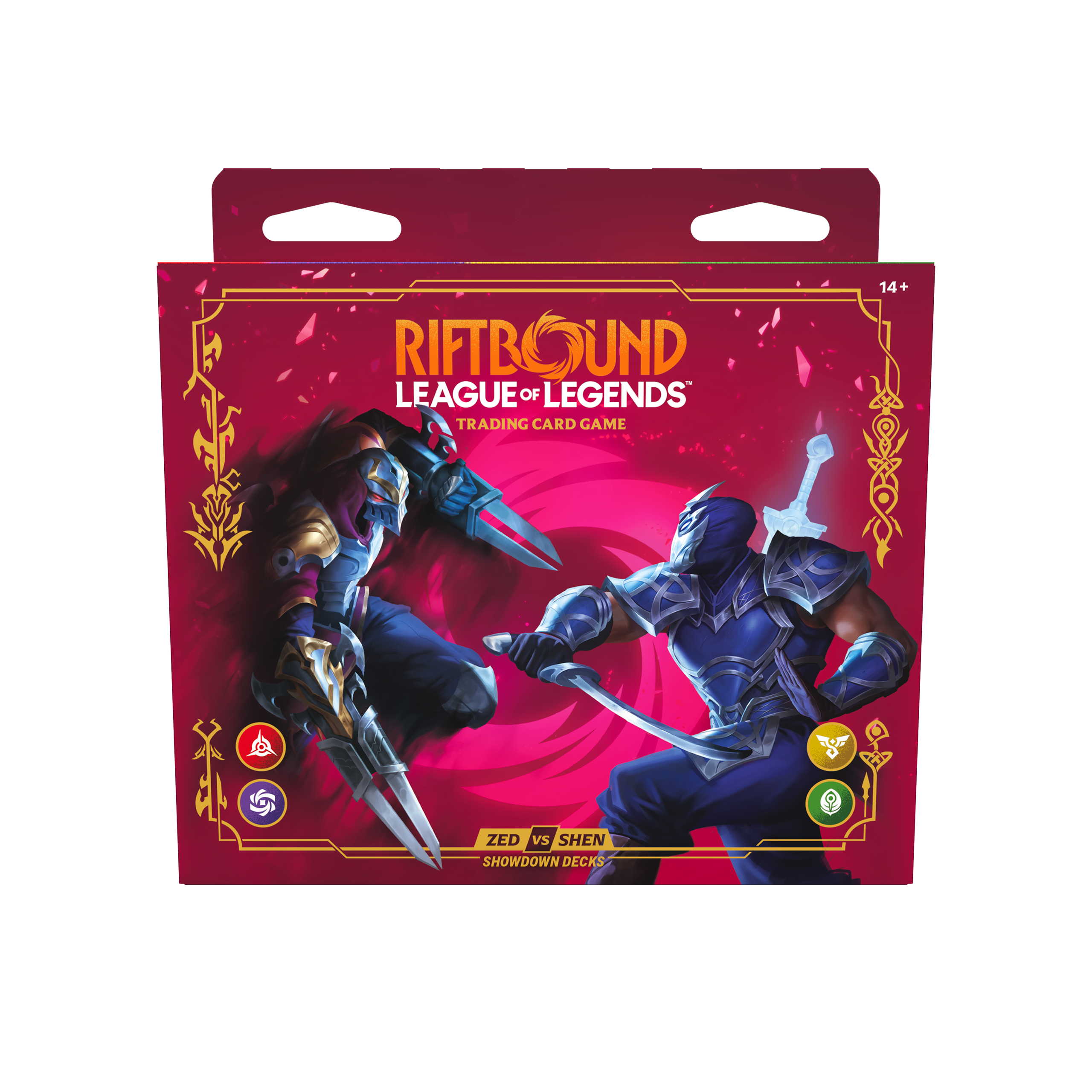 Riftbound Vendetta Zed vs Shen Showdown Decks Engelse box voorkant