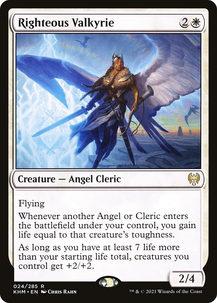 Righteous Valkyrie – Kaldheim 24 – Magic: The Gathering single card | Lichcards Main image