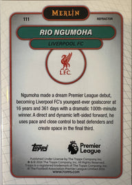 Rio Ngumoha - 2025-26 Topps Merlin Premier League (Refractor RC) [111] - achterkant | Lichcards