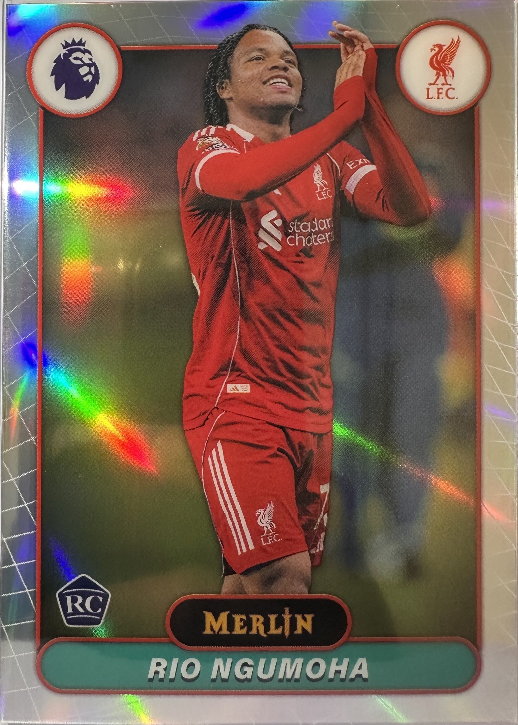 Rio Ngumoha - 2025-26 Topps Merlin Premier League (Refractor RC) [111] - voorkant