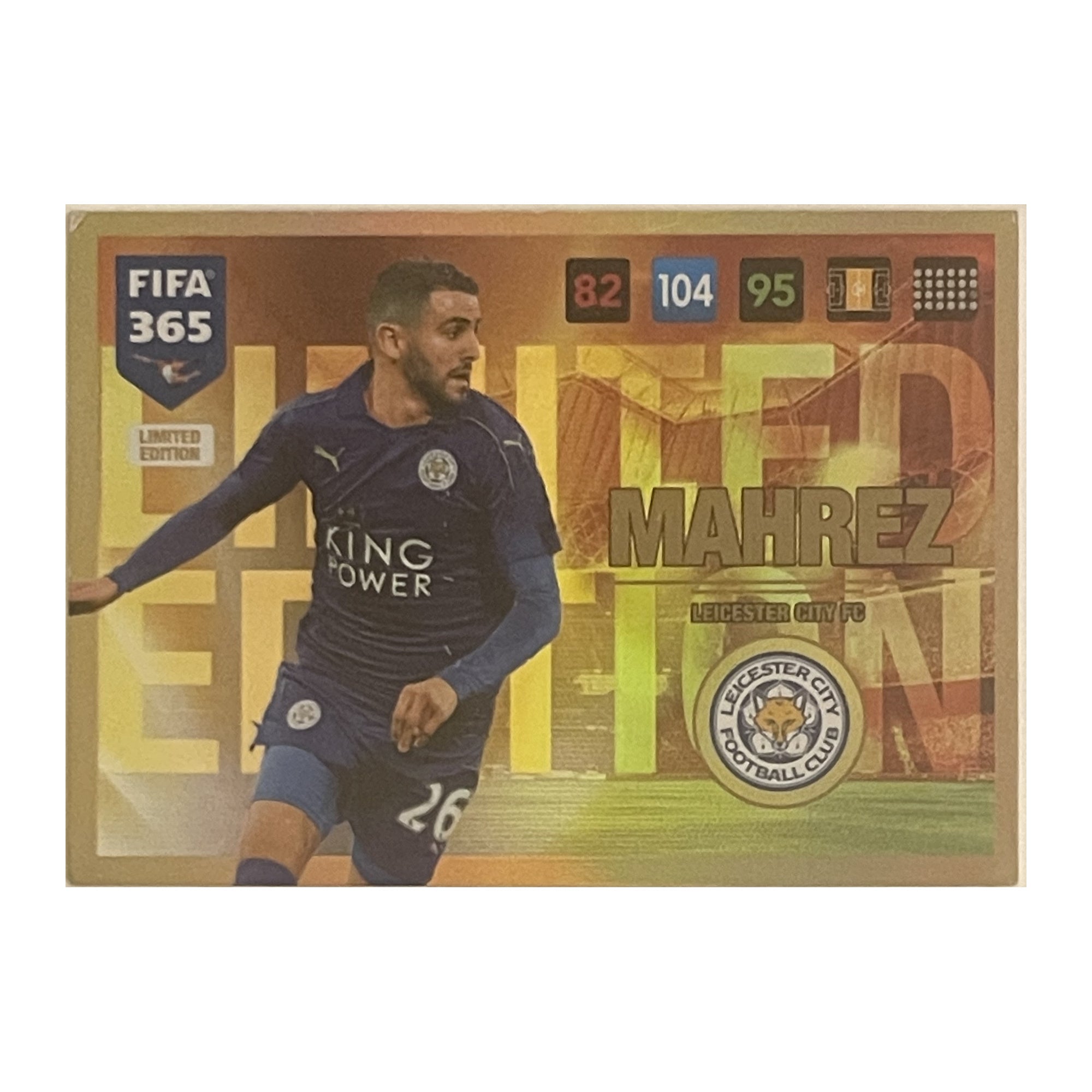Riyad Mahrez - Panini Adrenalyn XL FIFA 365 2017 (Limited Edition) [NNO] - voetbalkaart voorkant Main image