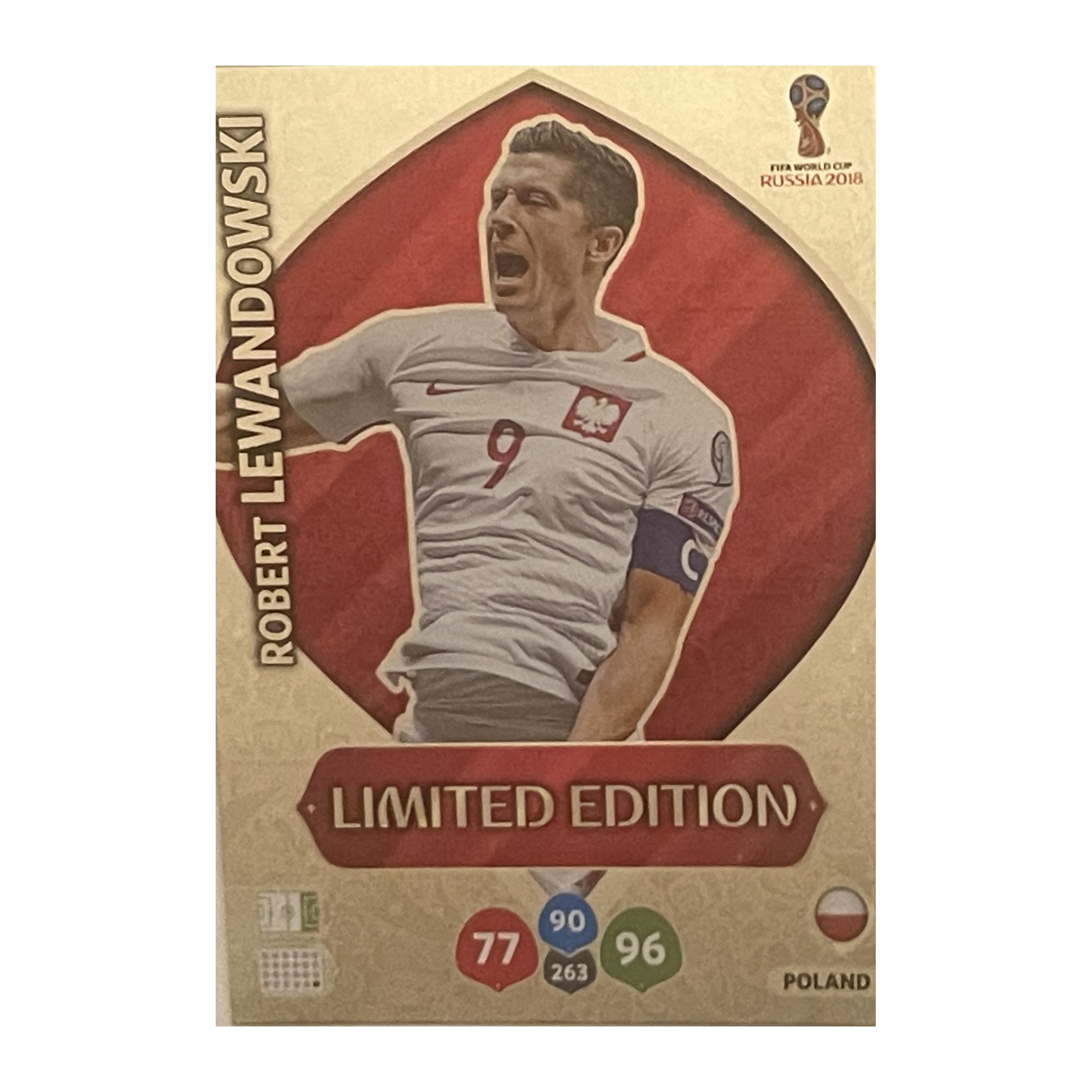 Robert Lewandowski - Panini Adrenalyn XL FIFA World Cup Russia 2018 (Limited Edition) [NNO] - originele kaartvoorkant