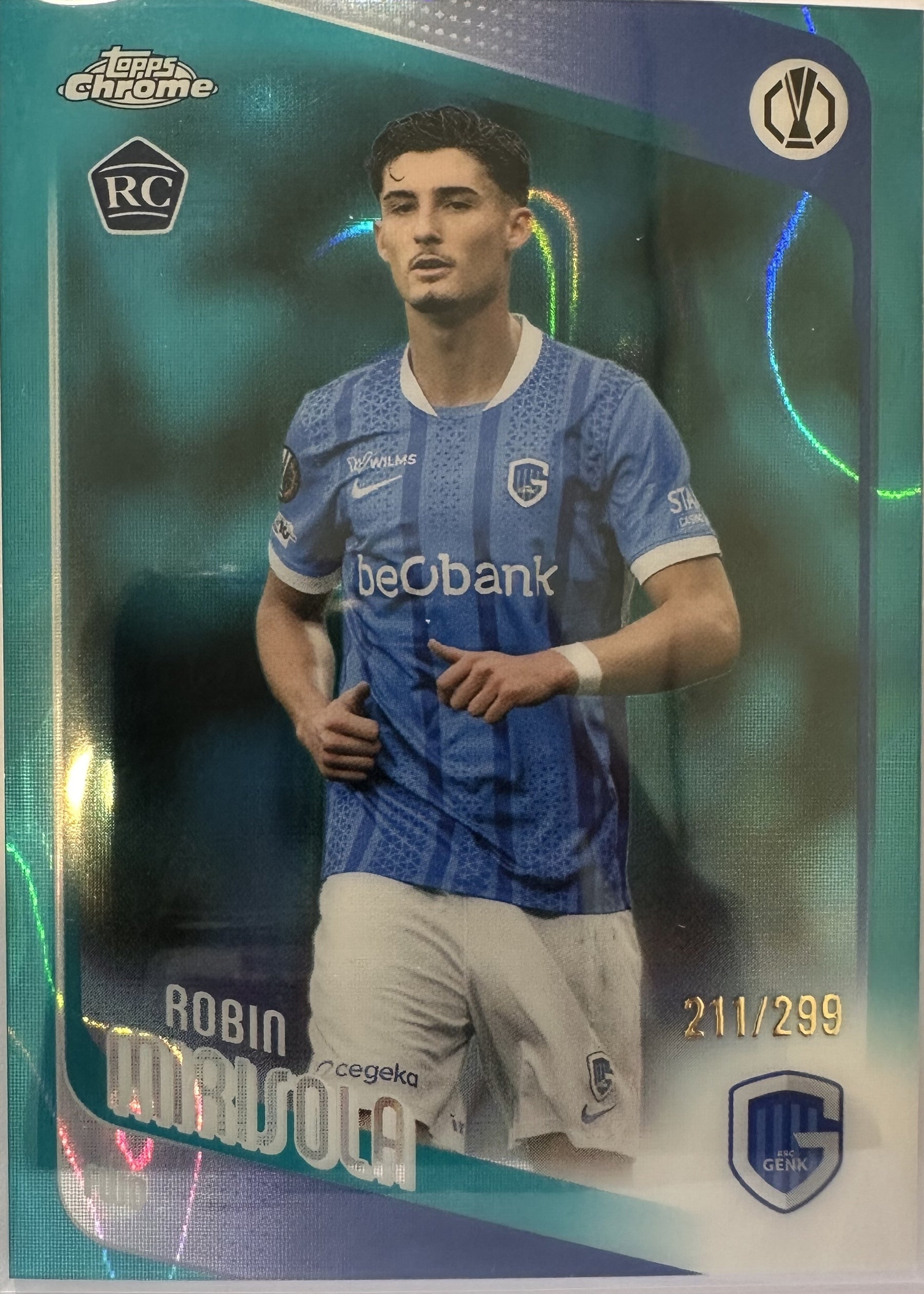 Robin Mirisola - 2025-26 Topps Chrome UEFA Club Competitions (Teal Lava Refractor 211/299 RC) [26] - voorkant