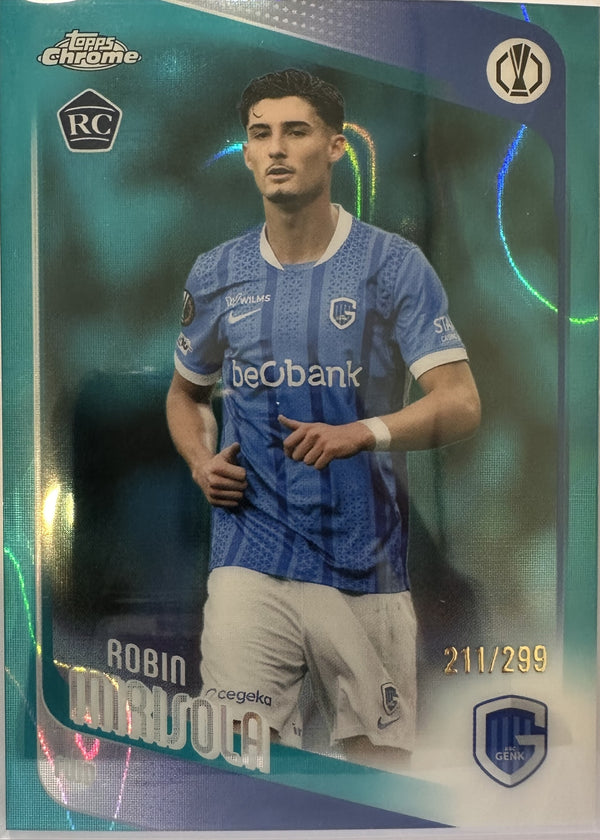 Robin Mirisola - 2025-26 Topps Chrome UEFA Club Competitions (Teal Lava Refractor 211/299 RC) [26] - voorkant