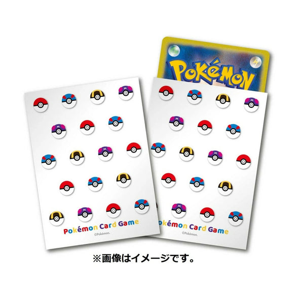 Pokémon Poké Ball Design Deck Shields – officiële Japanse sleeves, 64 stuks