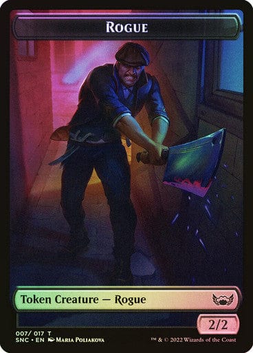 Rogue // Treasure Token (Foil) (SNC)