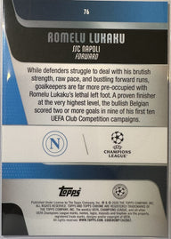 Romelu Lukaku - 2025-26 Topps Chrome UEFA Club Competitions (Negative Refractor) [76] - achterkant | Lichcards