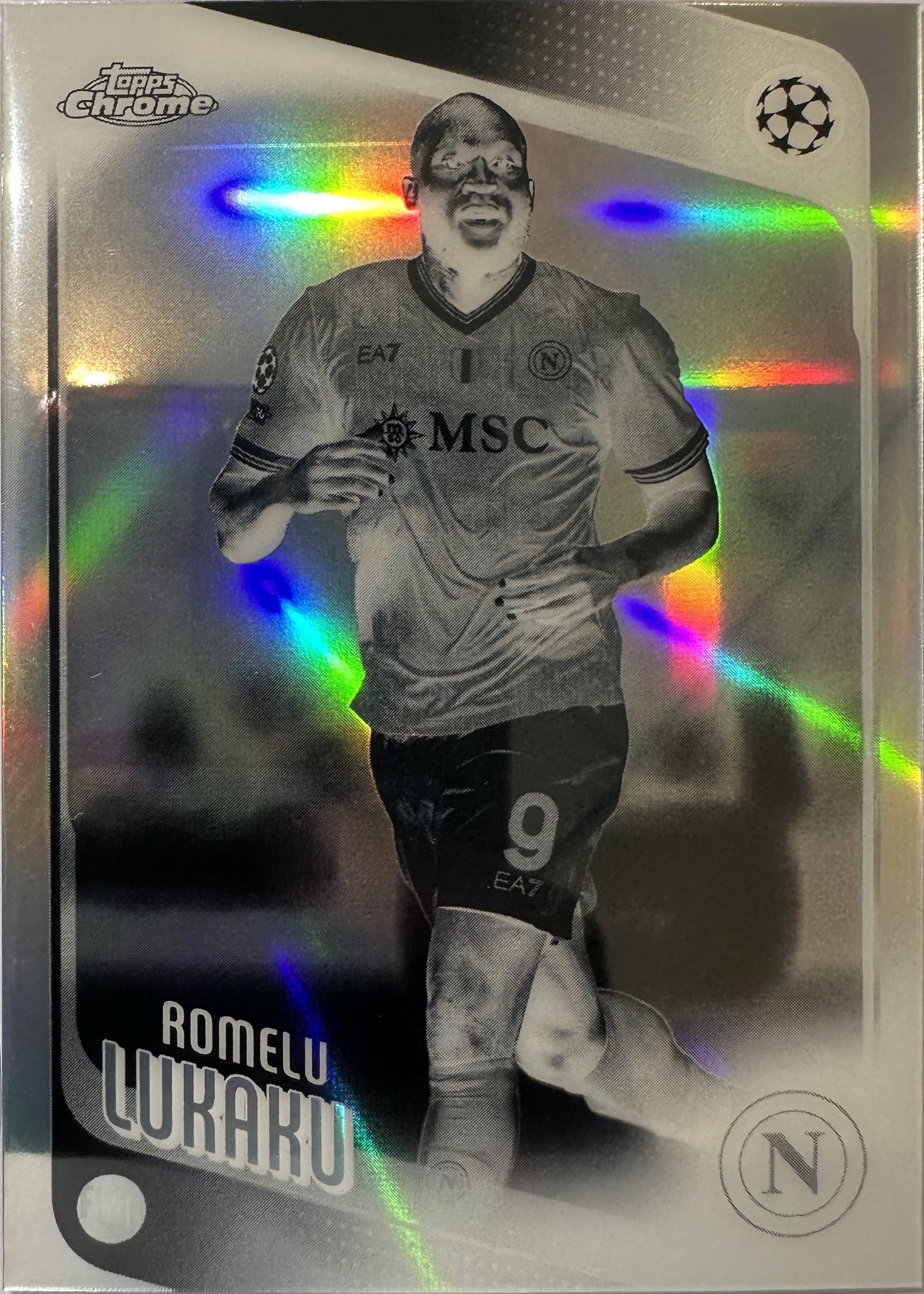 Romelu Lukaku - 2025-26 Topps Chrome UEFA Club Competitions (Negative Refractor) [76] - voorkant