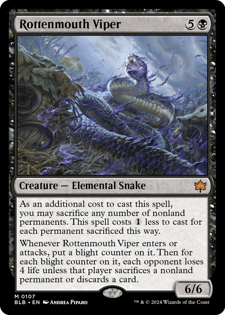 Rottenmouth Viper – Bloomburrow 107 – Magic: The Gathering single card | Lichcards Image principale du produit