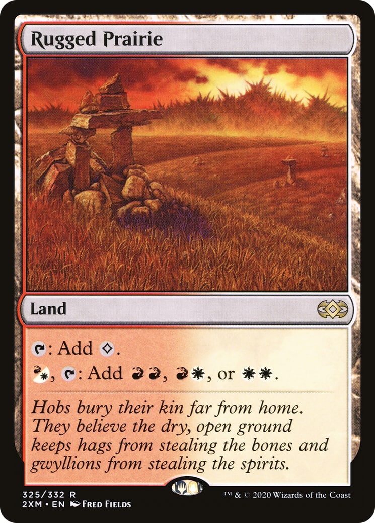 Rugged Prairie – Double Masters 325 – Magic: The Gathering single card | Lichcards Main image