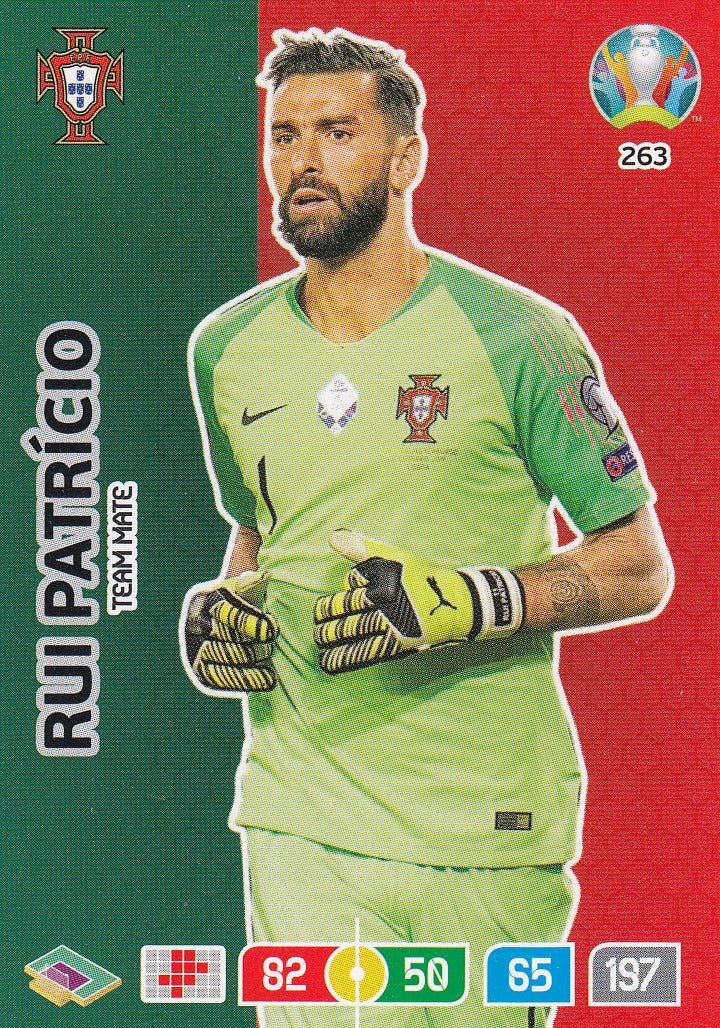 Rui Patrício - UEFA EURO 2020 Preview Adrenalyn XL Core – Team Mate #263 - Near Mint