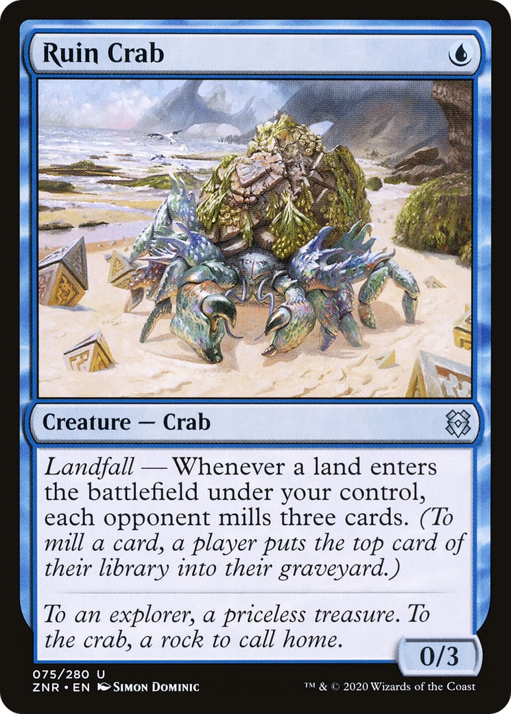 Ruin Crab – Zendikar Rising 75 – Magic: The Gathering single card | Lichcards Image principale du produit