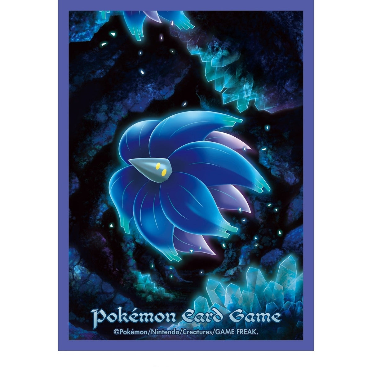 Pokémon Sleeves - Glimmora (64 stuks, Japans) – het volledige ontwerp van de sleeve (officiële afbeelding Pokémon Center Japan)