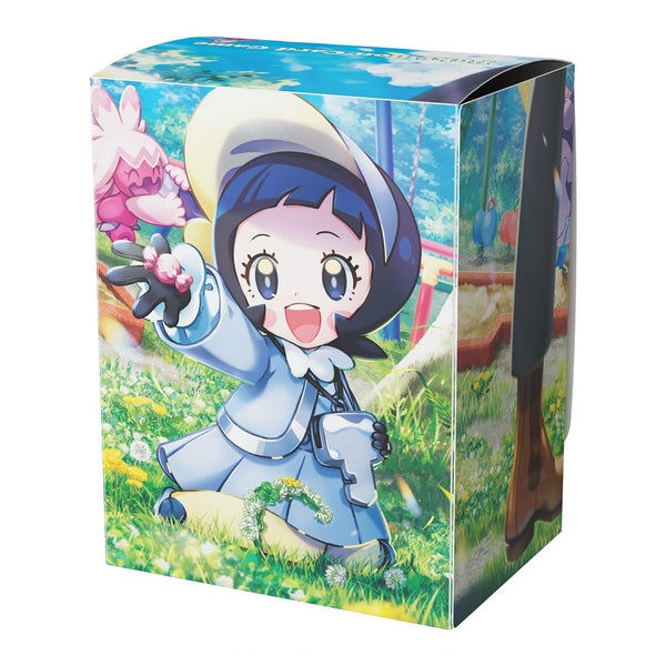 Pokémon Deckbox - Poppy (Japans, Ruler of the Black Flame) – de deckbox vanaf de andere zijde bekeken (officiële afbeelding Pokémon Center Japan)