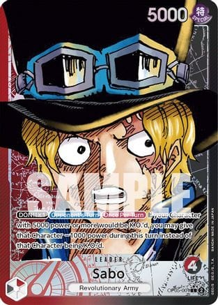 Sabo (001) (Alternate Art) - OP05-001 - Leader