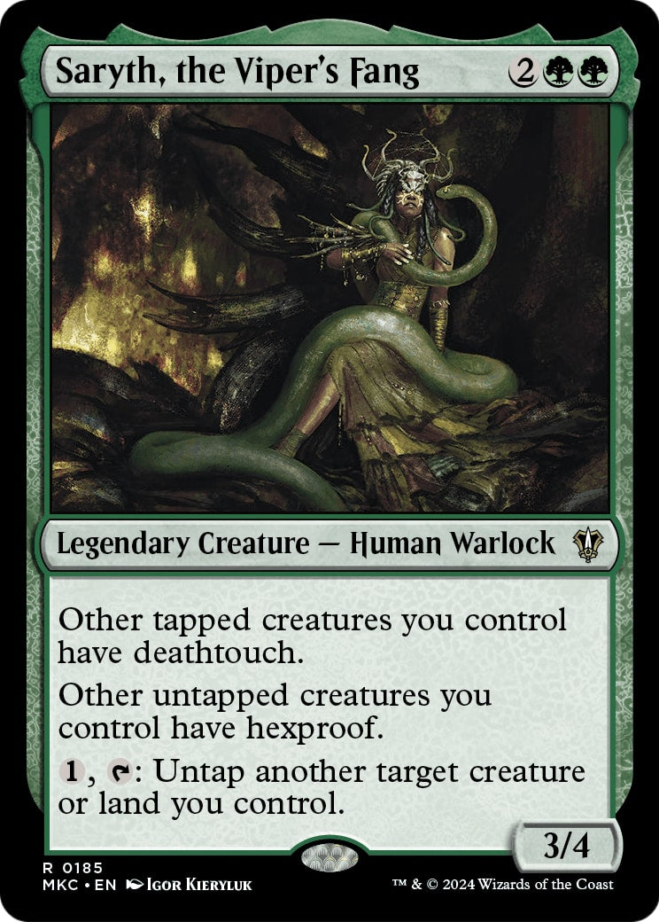 Saryth, the Viper's Fang – Commander: Murders at Karlov Manor 185 – Magic: The Gathering single card | Lichcards