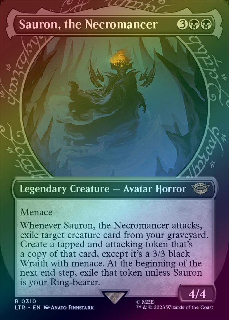 Sauron, the Necromancer - Ring Showcase (Foil) (LTR)