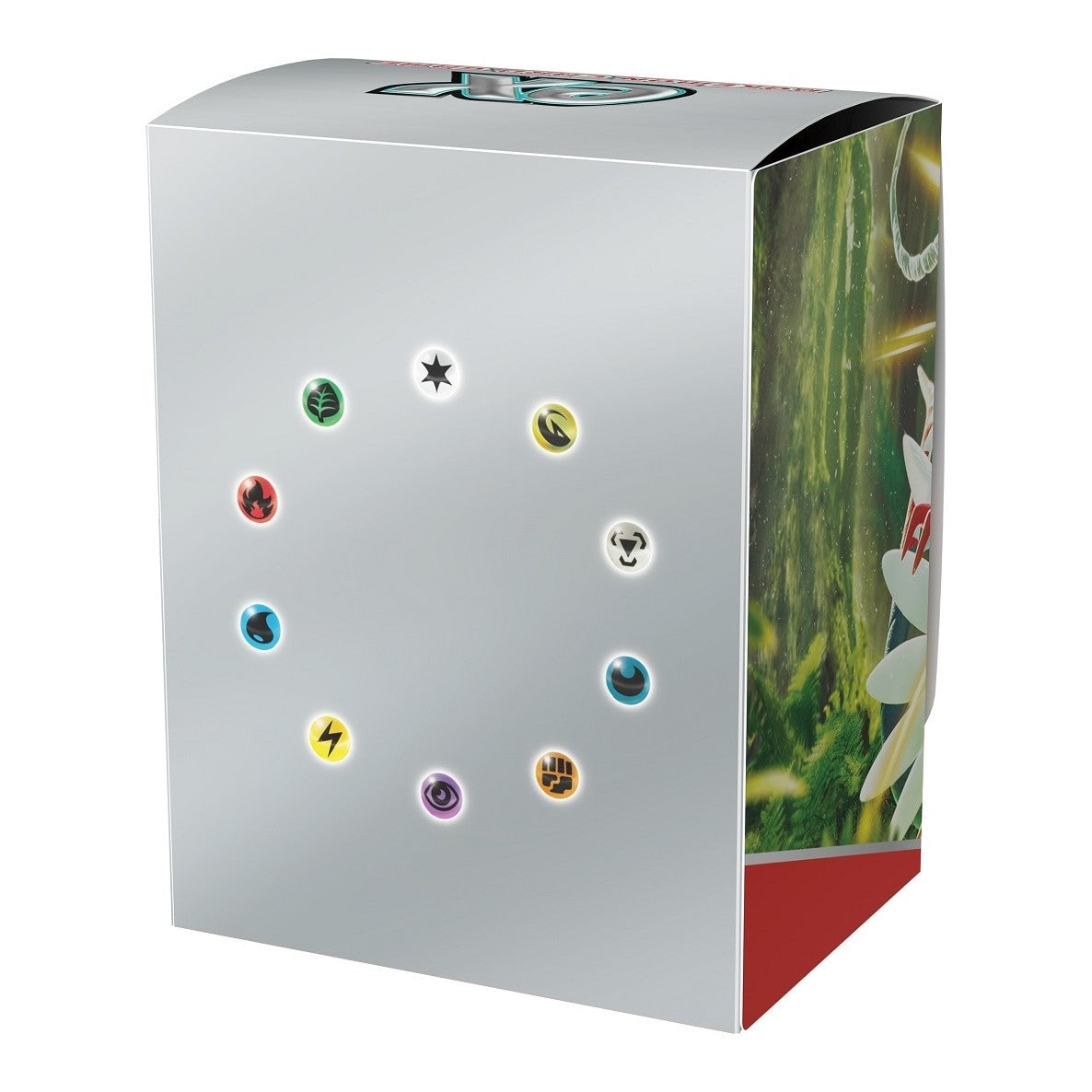 Pokémon Deckbox - Koraidon (Japans, Scarlet ex) – achterkant van de deckbox (officiële afbeelding Pokémon Center Japan)