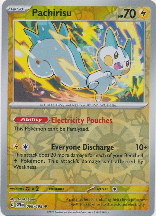 Scarlet & Violet - 068/198 - Pachirisu - Reverse Holo