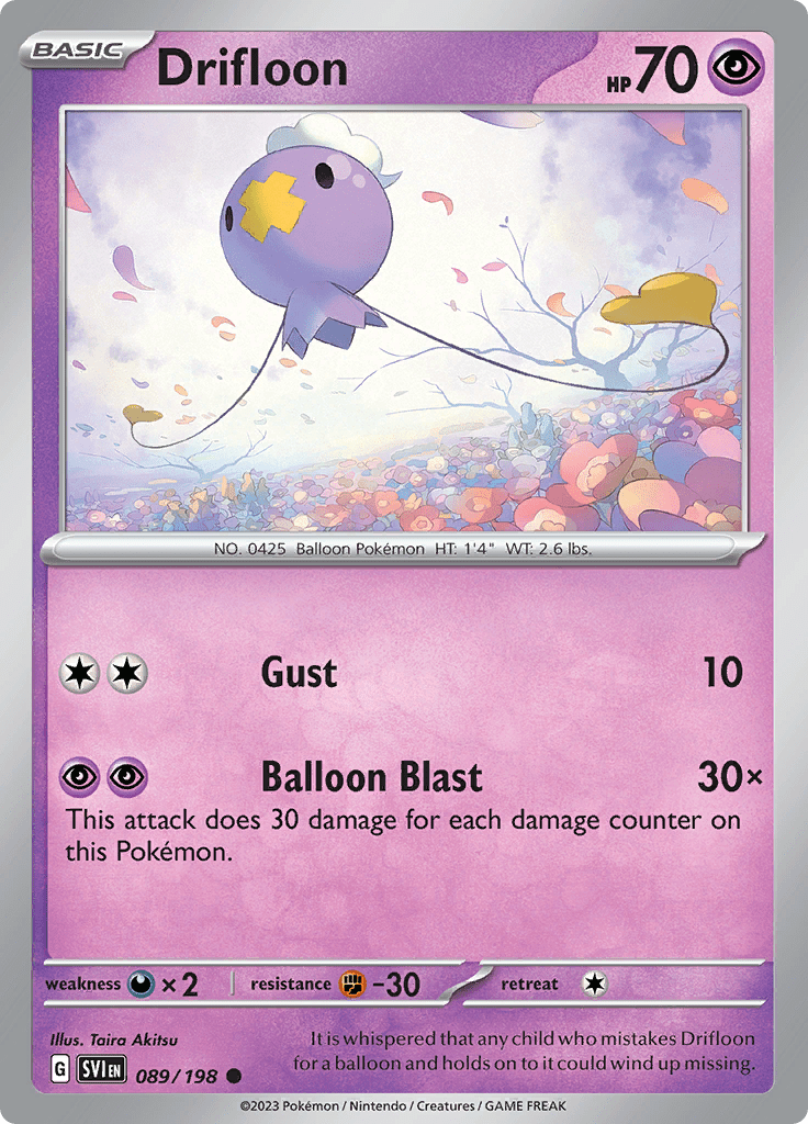 Scarlet & Violet - 089/198 - Drifloon