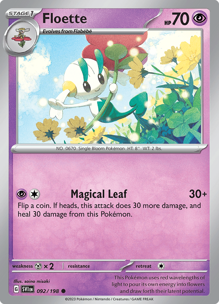 Scarlet & Violet - 092/198 - Floette