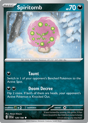 Scarlet & Violet - 129/198 - Spiritomb