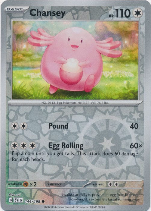 Scarlet & Violet - 144/198 - Chansey - Reverse Holo