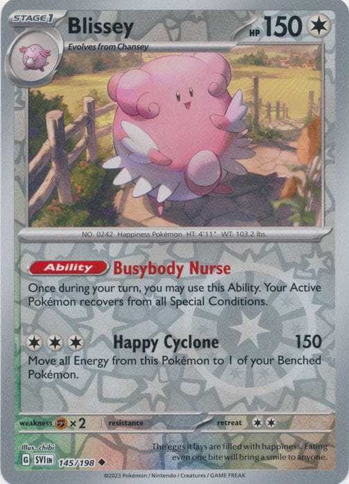 Scarlet & Violet - 145/198 - Blissey - Reverse Holo