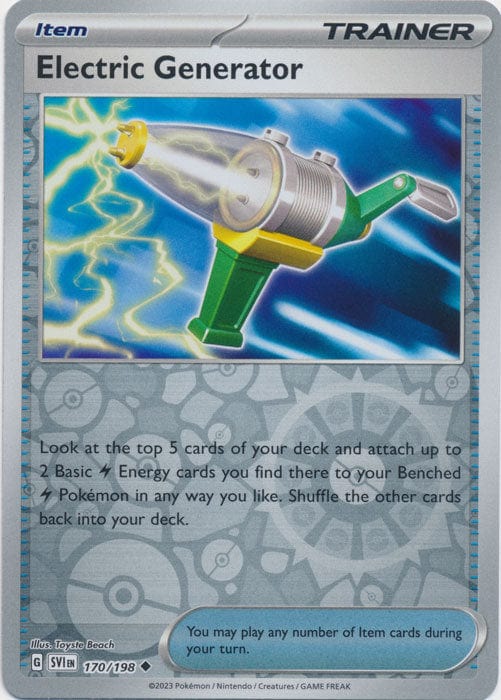 Scarlet & Violet - 170/198 - Electric Generator - Reverse Holo