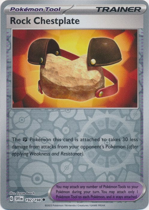 Scarlet & Violet - 192/198 - Rock Chestplate - Reverse Holo