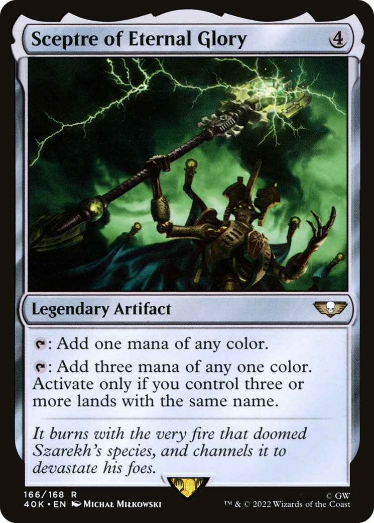 Sceptre of Eternal Glory – Universes Beyond: Warhammer 40,000 166 – Magic: The Gathering single card | Lichcards Hoofdafbeelding