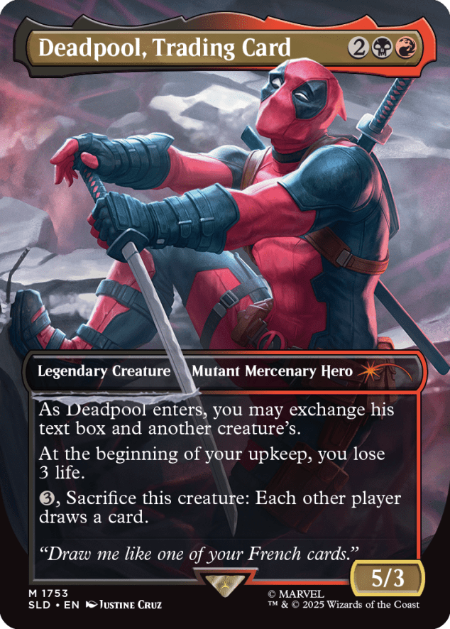 Secret Lair x Marvel: Deadpool Magic The Gathering 195166299204