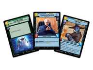 Star Wars Unlimited Secrets of Power Spotlight Deck Chancellor Palpatine - voorbeeldkaarten uit het deck: I Am the Senate, Chancellor Palpatine en Cad Bane