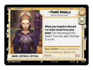 Star Wars Unlimited Secrets of Power Spotlight Deck Padmé Amidala - de Padmé Amidala leaderkaart uit het deck