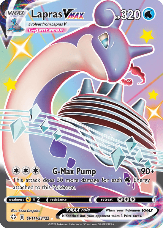 Shining Fates: Shiny Vault - SV111/SV122 - Lapras VMAX