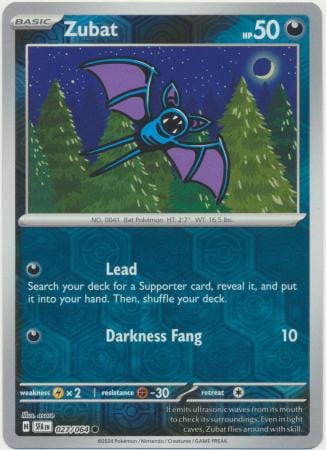 Shrouded Fable - 027/064 - Zubat - Reverse Holo