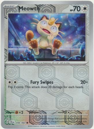 Shrouded Fable - 048/064 - Meowth - Reverse Holo