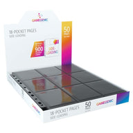 Gamegenic sideloading 18-pocket pages zwart, display met 50 stuks