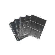 Zwarte sideloading 18-pocket pagina met kaarten