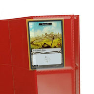 Rode sideloading 18-pocket pagina met kaarten