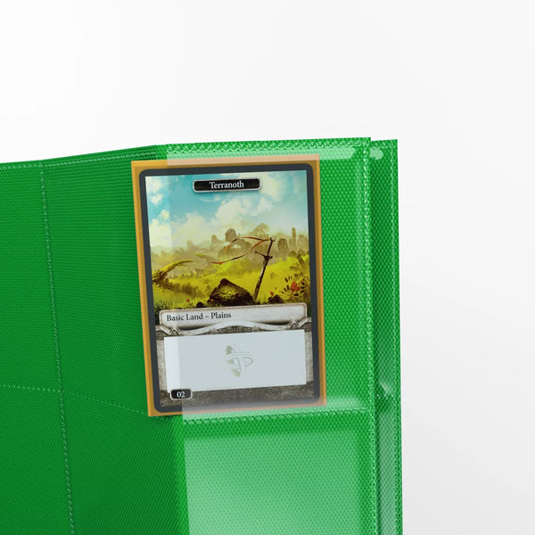 Gamegenic Sideloading 18-Pocket Pages verde – tasca con una carta di esempio; carta non inclusa