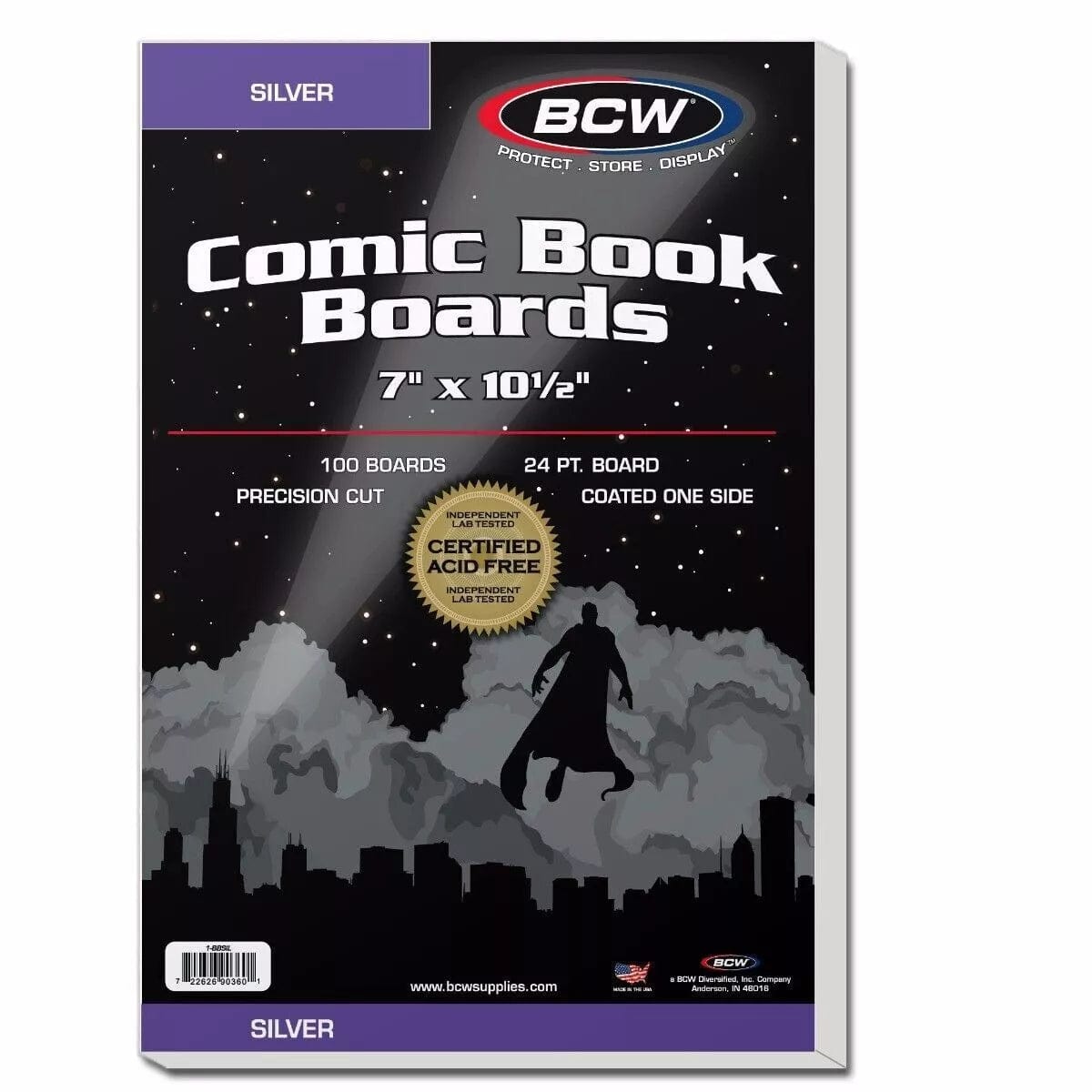 Silver Comic Book Boards 24 pt. 100 stuks 722626903601 Image principale du produit